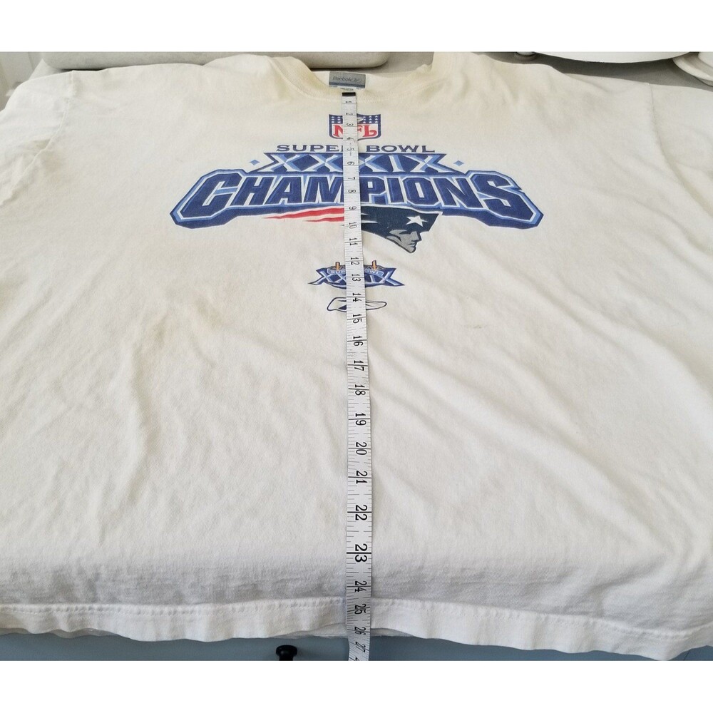 New England Patriots Super bowl 39 championship t shirt Reebok 2xl READ 2005 - Picture 7 of 11